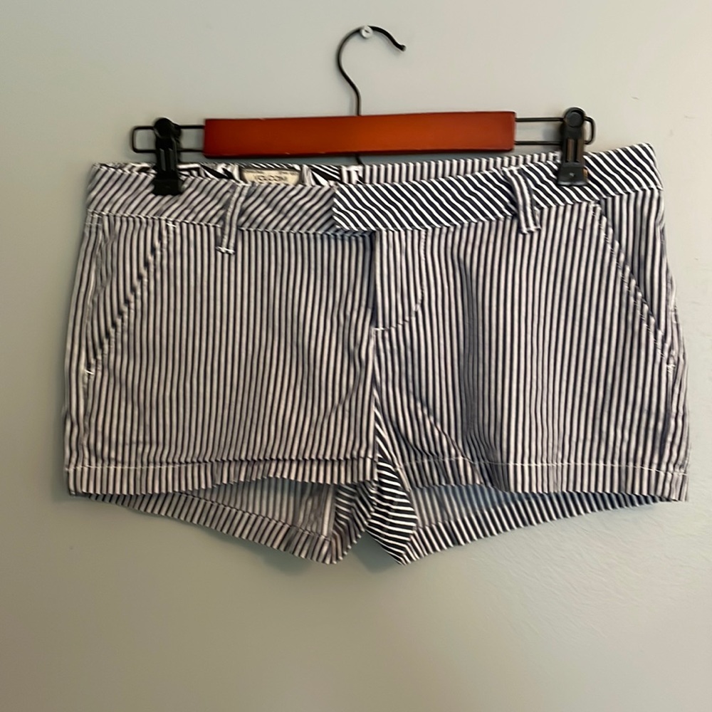Blue and white stripe Volcom shorts